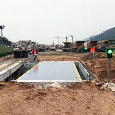 100 escala eletrônica do caminhão da plataforma de aço de Ton Pitless Q235